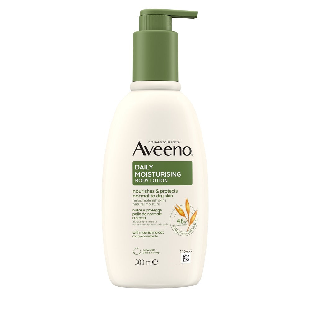 Aveeno Daily Moisturising Loção Corporal Sem Perfume 300ml