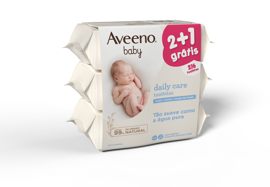 Aveeno Baby Toallitas Cuidado Diario Pack 3 x 72