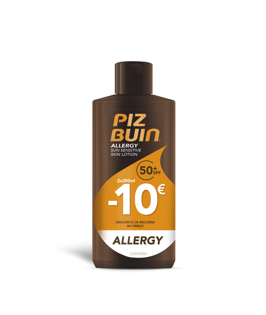 Piz Buin Allergy SPF50+ Duo Loción Pieles Sensibles al Sol 2x200ml