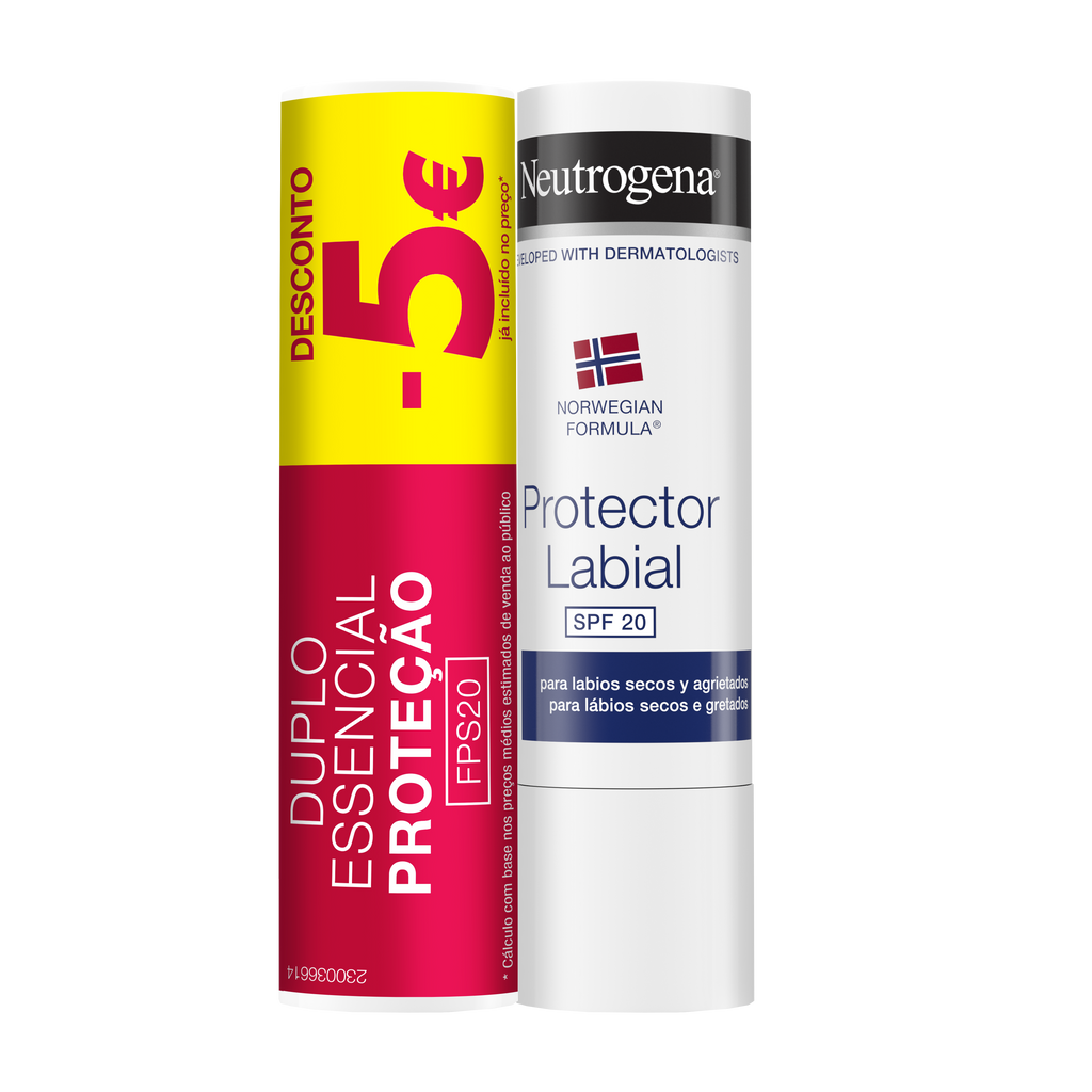 Neutrogena Pack Barra Labial Protección SPF20 2x4,8g