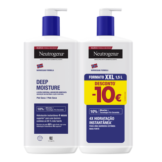 Neutrogena Corpo Loção 4 x Hidratação Instântanea 750ml Pack 2