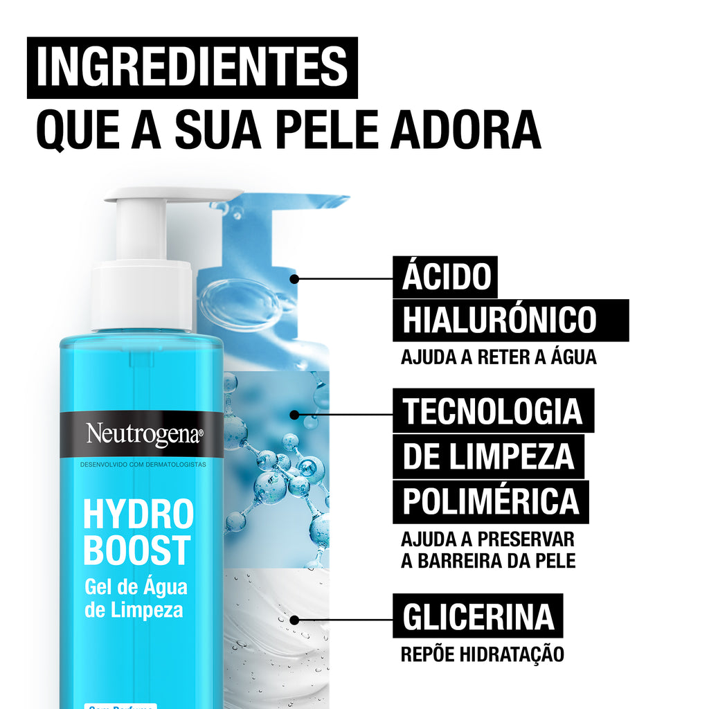 Neutrogena Hydro Boost Limpeza Gel De Água Sem Perfume 200ml