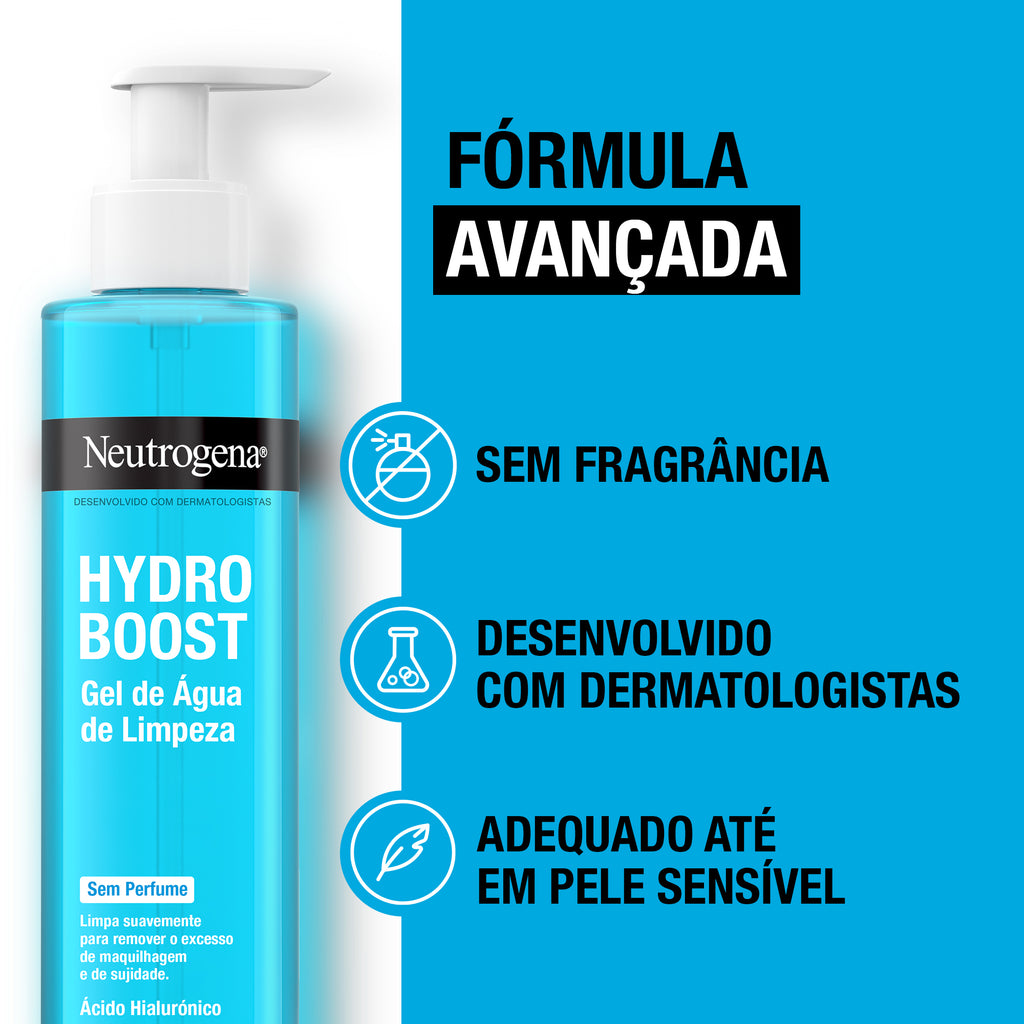 Neutrogena Hydro Boost Limpeza Gel De Água Sem Perfume 200ml