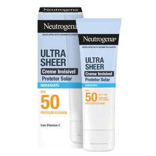 Neutrogena Ultra Sheer Protetor Solar Creme Invisível Hidratante FPS50 50ml