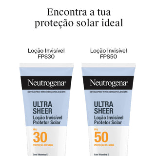Neutrogena Ultra Sheer Protetor Solar Loção Invisível Corpo FPS30 200ml