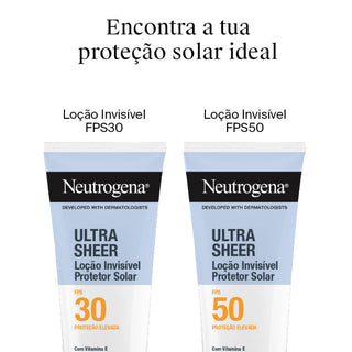 Neutrogena Ultra Sheer Protetor Solar Loção Invisível Corpo FPS50 200ml