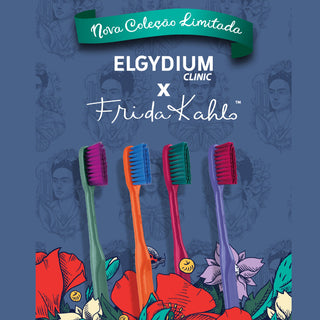 Elgydium Clinic Escova de Dentes Frida Kahlo 15/100 Azul