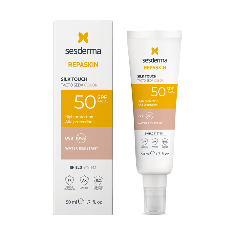 Sesderma Repaskin Toque Seda com Cor Gel Facial SPF50 50ml