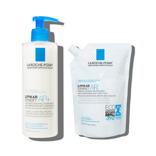 La Roche-Posay Lipikar Syndet Ap+ Pack Eco-Poupança Creme Lavante 400ml + Recarga
