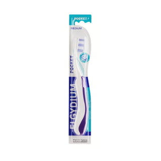 Cepillo de dientes de bolsillo Elgydium de viaje, mediano, morado
