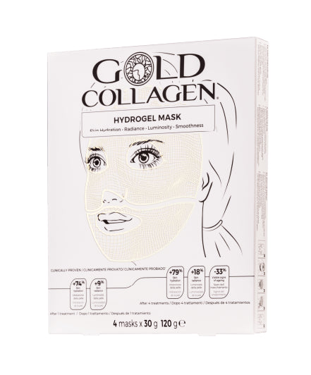 Gold Collagen Hydrogel Mask 4 máscaras