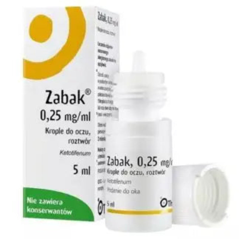 Zabak 0,25 mg/ml Colírio 5ml