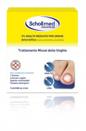 Amorolfina Schollmed, 50 Mg/ml -2,5ml x 1 Verniz