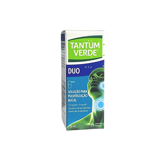 Tantum Verde Duo 1.5 mg/ml + 5 mg/ml Frasco 15ml Solução pulverização bucal