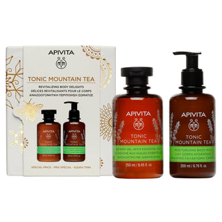 Apivita Pack Tonic Mountain Tea Gel de Banho 250ml + Leite Hidratante 200ml