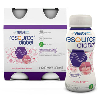 Resource Diabet Morango 200ml 4 Unidades