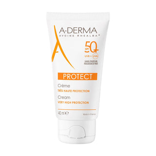 Crema protectora A-Derma FPS 50+ sin fragancia, 40 ml