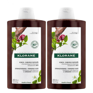 Klorane Champú Anticaída Quinina y Edelvaisse Bio 400ml