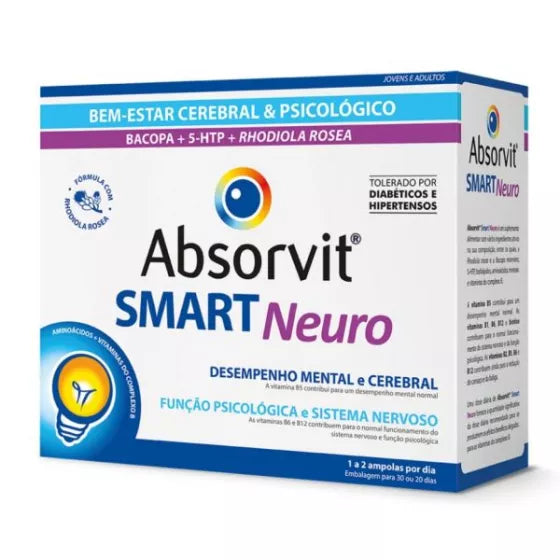 Absorvit Smart Neuro 30 Ampolas