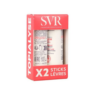 SVR Topialyse Stick Labial Vegetal 4g - Pack Duplo