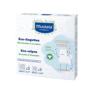 Mustela Bebé Toalhetes Eco Reutilizáveis Refill 6 Unidades