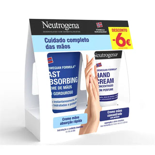 Neutrogena Mãos - Pack Absorção Rápida 75ml + Concentrado c/ Perfume 50ml
