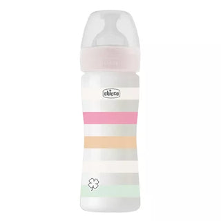Chicco Biberão Well Being Sistema Anti-cólica Fluxo Médio Rosa 2 meses 250ml
