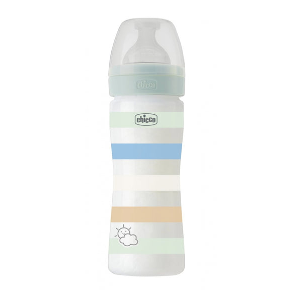 Chicco Well Being Biberón Sistema Anticólico Flujo Medio Verde 2 meses 250ml