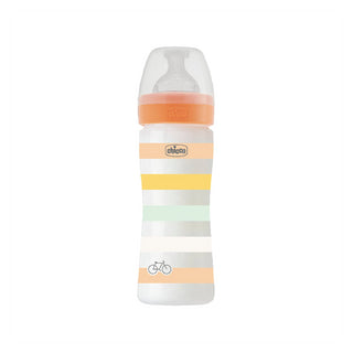 Chicco Biberão Well Being Sistema Anti-cólica Fluxo Médio Laranja 2 meses 250ml