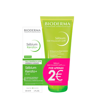 Bioderma Pack Sébium Kerato+ Gel-Creme 30ml + Sébium Gel Moussant Actif 200ml
