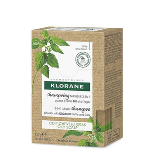 Klorane Hair Ortiga Bio Champú Mascarilla 2 en 1 Polvo 8 Sobres