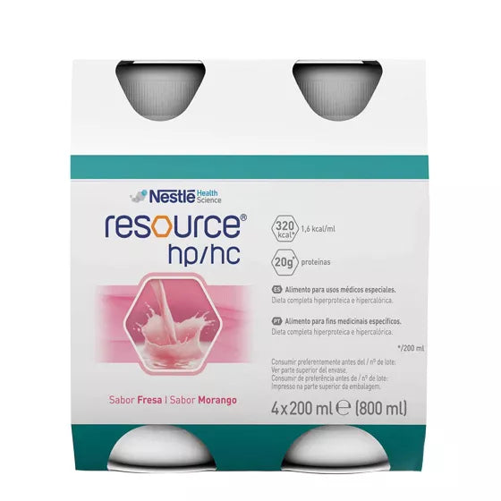 Resource HP/HC Sabor Fresa Pack 4 200ml