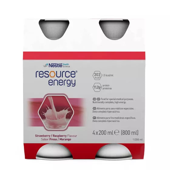 Resource Energy Sabor Fresa Pack 4 200ml