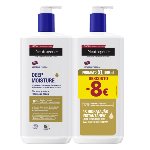 Neutrogena Loción Hidratación Profunda Aceite 2 x 400ml 