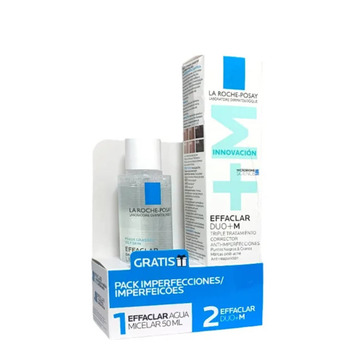 La Roche-Posay Effaclar Pack Pele Oleosa Effaclar Duo+ M Creme 40ml + Oferta Água Micelar 50ml