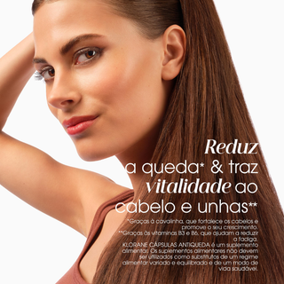 Klorane Antiqueda - Suplemento Alimentar Força e Vitalidade - Cabelo e unhas
