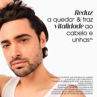 Klorane Antiqueda - Suplemento Alimentar Força e Vitalidade - Cabelo e unhas