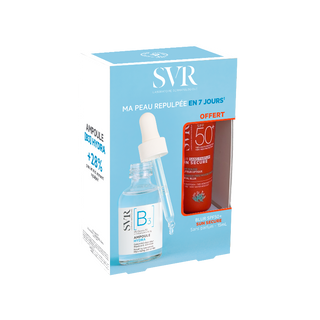 SVR Duo Ampoule B3 Hydra Concentrado Reparador 30ml + Oferta Sun Secure Blur sem Perfume SPF50+ 15ml