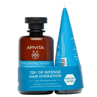 Apivita Capilar Duo Hyaluronic Hydra Champô 250ml + Condicionador 150ml
