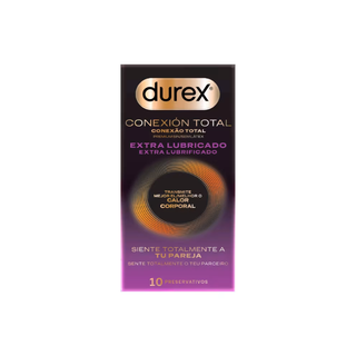 Durex Conexão Total Extra Lubrificado 10 Preservativos