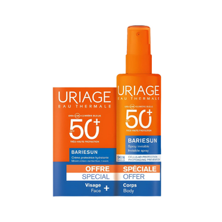 Uriage Bariésun Creme Hidratante (SPF50+) 50ml + Spray Invisível (SPF50+) 200ml