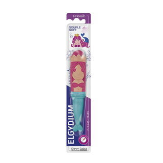 Elgydium Kids Escova de Dentes 2-6 anos Sereia Rosa
