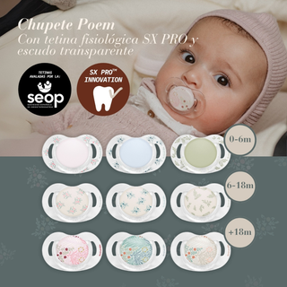 Suavinex Poetry Chupeta Silicone Tetina Fisiológica +18m Creme