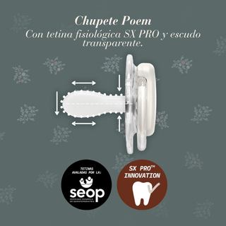 Suavinex Poetry Chupeta Silicone Tetina Fisiológica +18m Rosa