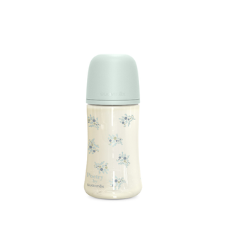 Suavinex Poetry Biberão Poliamida Tetina Fisiológica Fluxo Médio +3m 270ml Azul