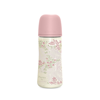Suavinex Poetry Biberão Poliamida Tetina Fisiológica Fluxo Denso +6m 360ml Rosa