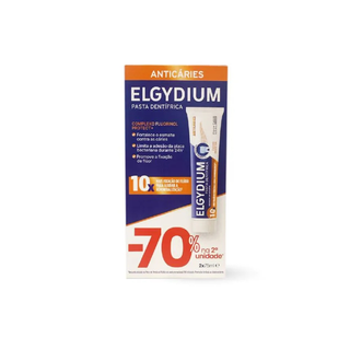 Elgydium Duo Pasta Dentes AntiCáries - Pack 2x75ml