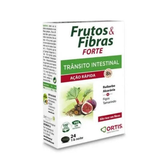 Frutos e Fibras Efeito Rápido 24 Comprimidos