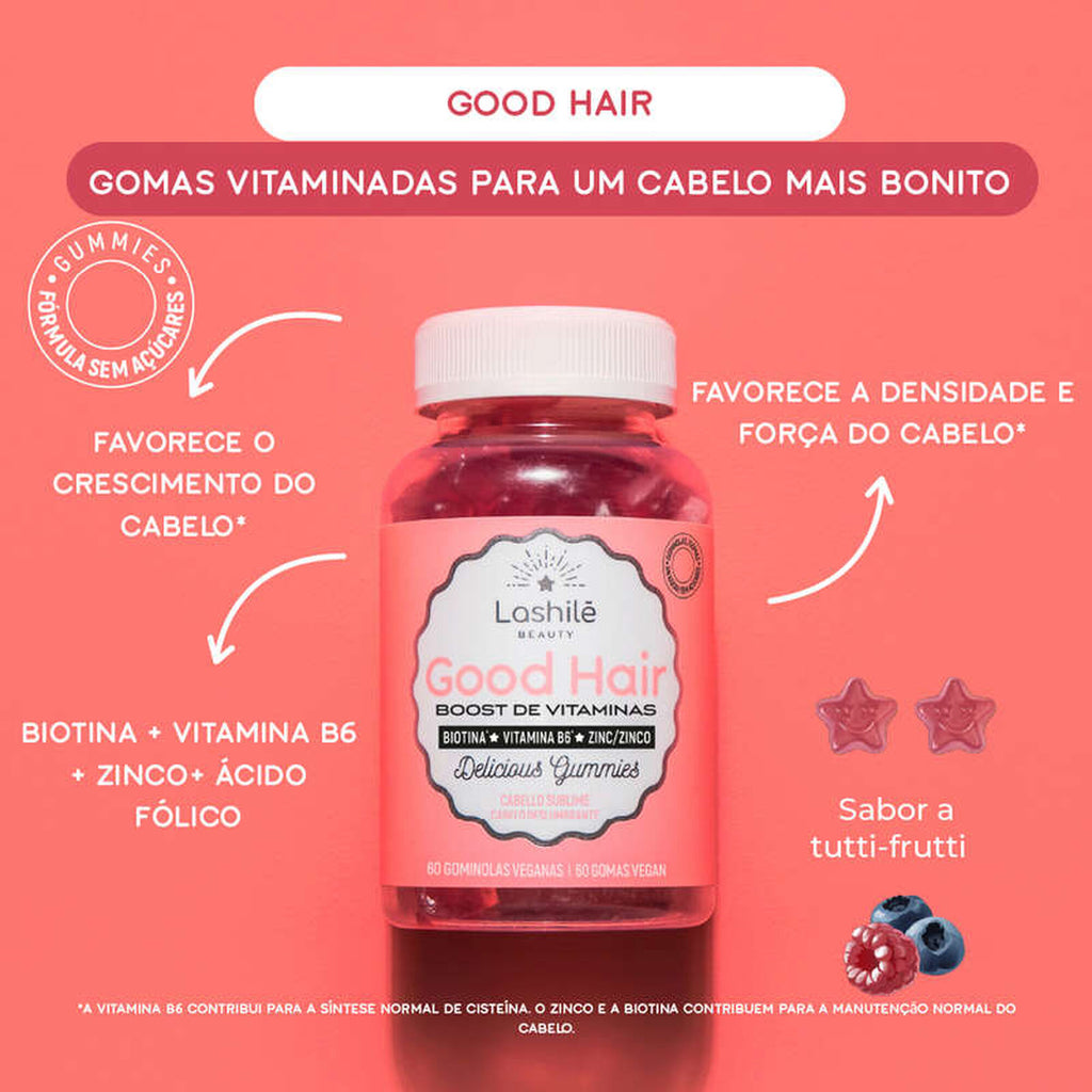 Lashilé Good Hair Suplemento Alimenticio para el Crecimiento 60 Gomitas