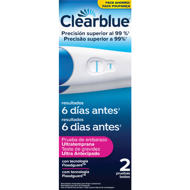 Prueba de embarazo Clearblue de 1 minuto